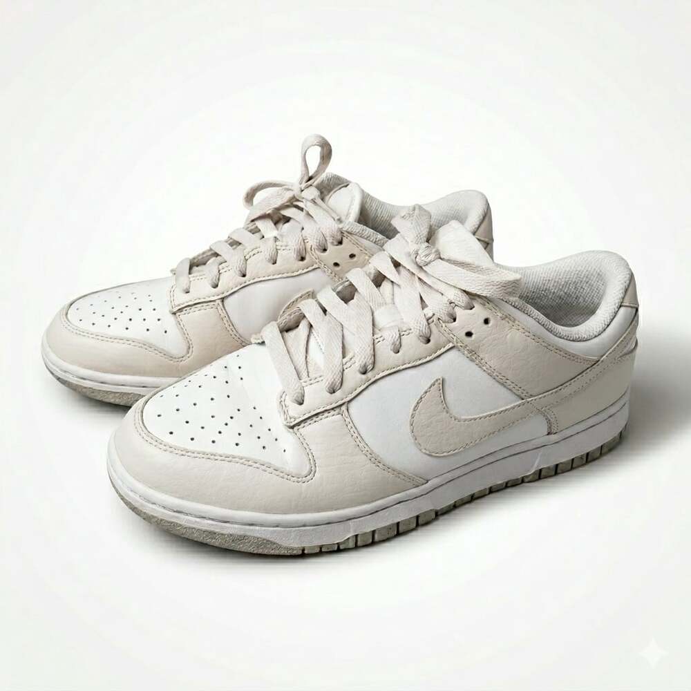 Nike Dunk Low Next Women's Size 8 Beige White Sneakers Shoes